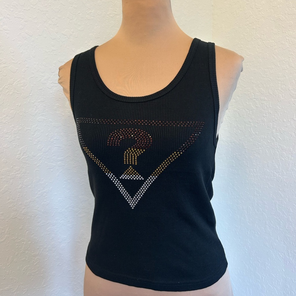 Guess Y2K bling logo tank top